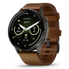 Купить Garmin Venu 4 - 45 mm Slate with Black Silicone Band and Brown Leather Band (010-03014-03) Garmin Venu 4 - 45 mm Slate with Black Silicone Band and Brown Leather Band (010-03014-03)